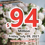 国际彩票 Mega Millions 9400万
2021年7月9日