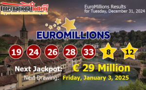 国际彩票 EuroMillions2025年1月1日